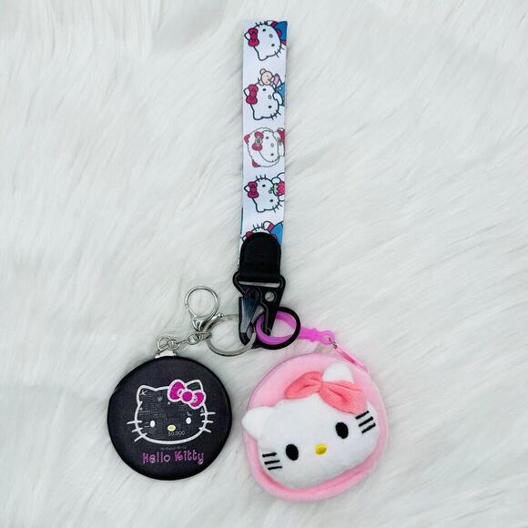 Handbags - Hello Kitty Coin Purse Keychain & Mirror Keychain Bundle